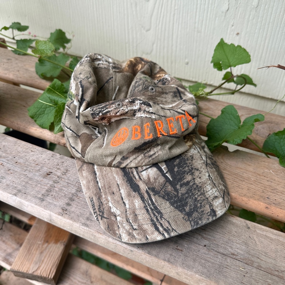 Realtree Camouflage Hat Brown and Orange Outdoor Accessory